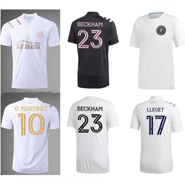 

kids kit LAFC Carlos Vela Soccer Jerseys 2021 Los Angeles LA Galaxy Chicharito Inter Miami Beckham Black Atlanta United Football Shirts, Colour 1