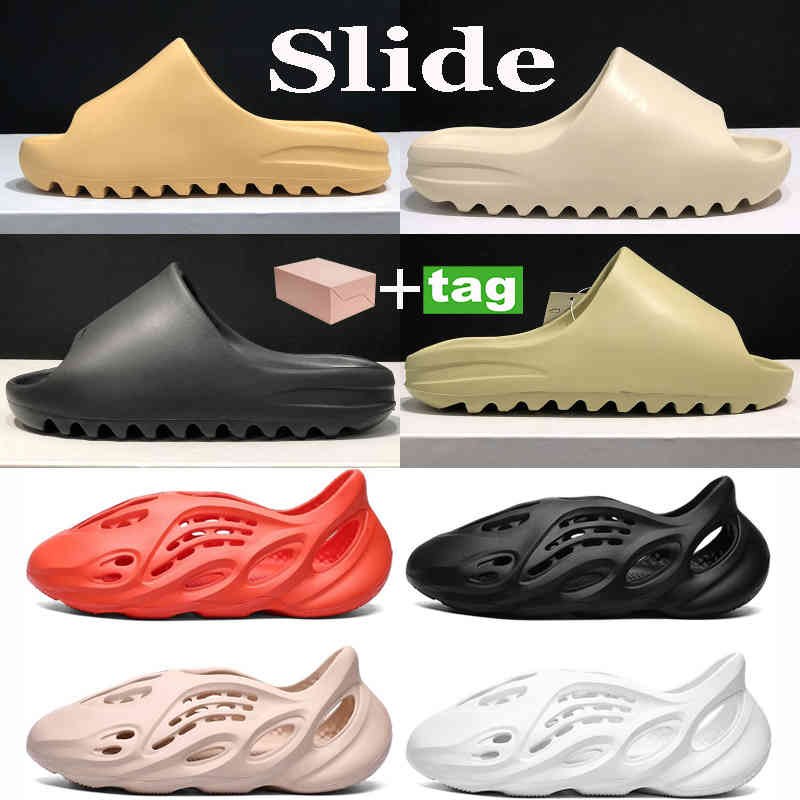 

Summer Slippers Desert Sand Resin Bone Men Women Slide Shoes Fashion Foam Runner Triple Black Ararat Soot Earth Brown Beach Cool Sneakers
