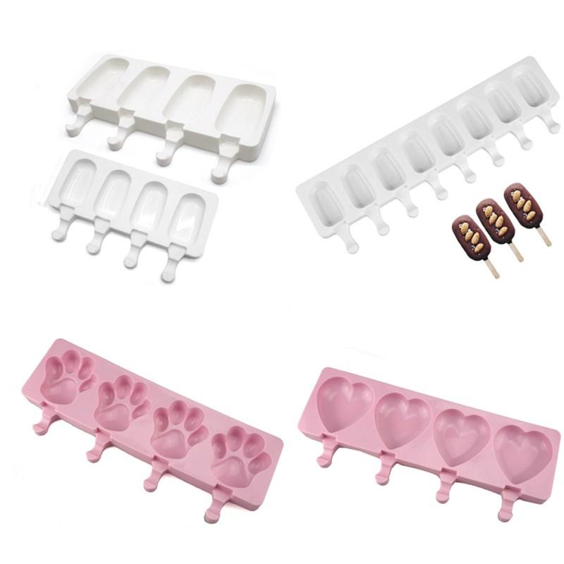 

Baking Moulds Food Grade Silicone Ice Cream Mold Popsicle DIY Homemade Cartoon Cute Lolly Maker Model Kitchen Tool