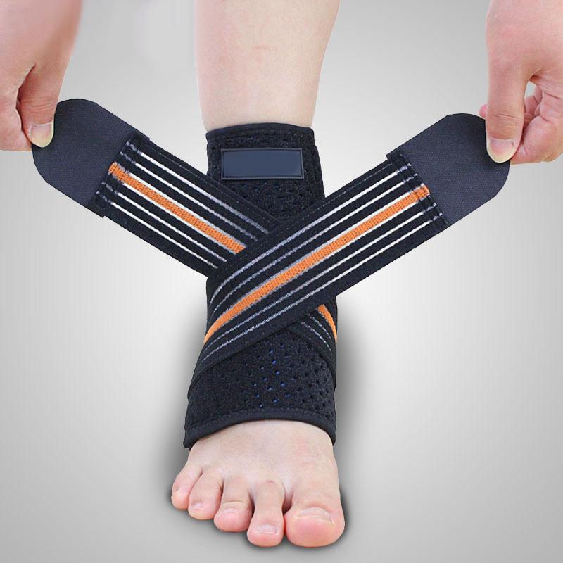 

Ankle Support Ly Bandage Compression Sports Protector Basketball Soccer Breathable Brace Guard, Right