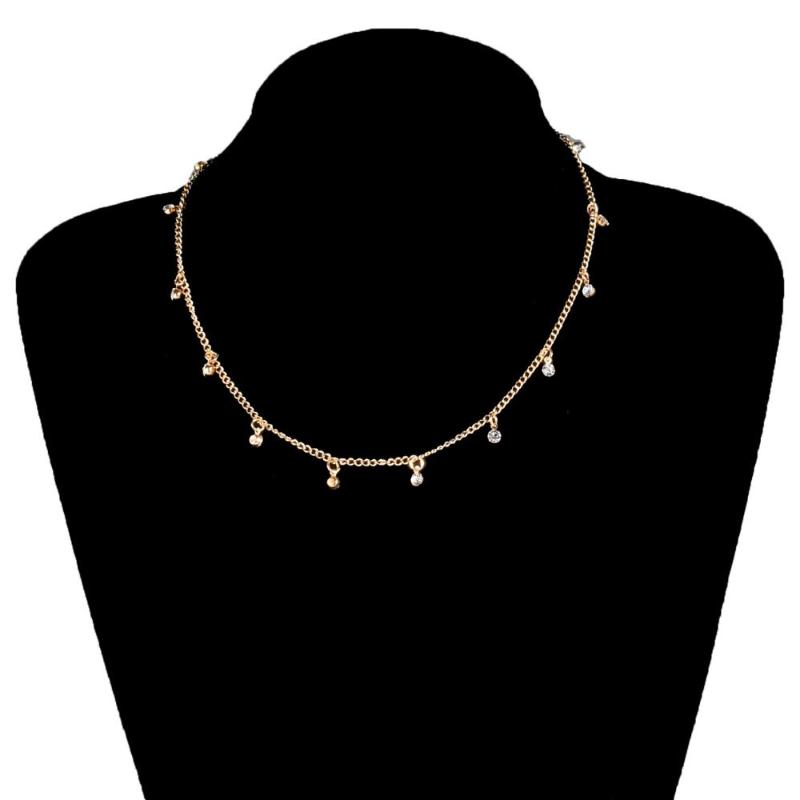 

Pendant Necklaces European And American Fashion Short Fluorescent Color Bead Handmade Necklace Female