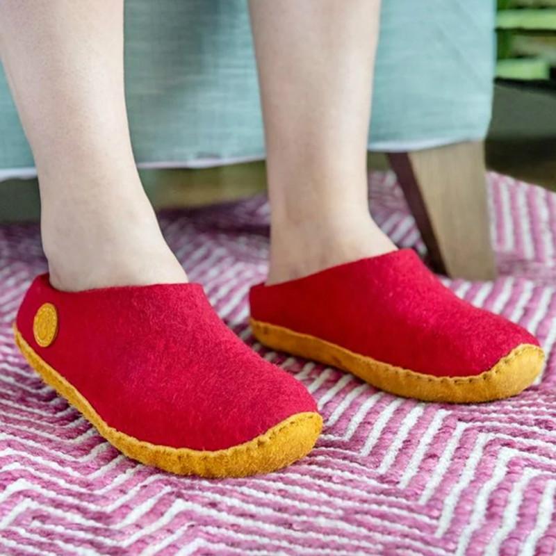 

Spring Women's Slippers Home Indoor Couple Comfy Felt Shoes For Men Women Warm Large Size Zapatos De Mujer, Black