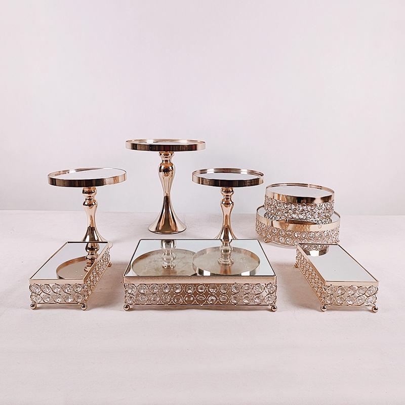 

Other Bakeware 3pcs-8pcs Wedding Display Cake Stand Cupcake Tray Tools Home Decoration Dessert Table Decorating Party Suppliers