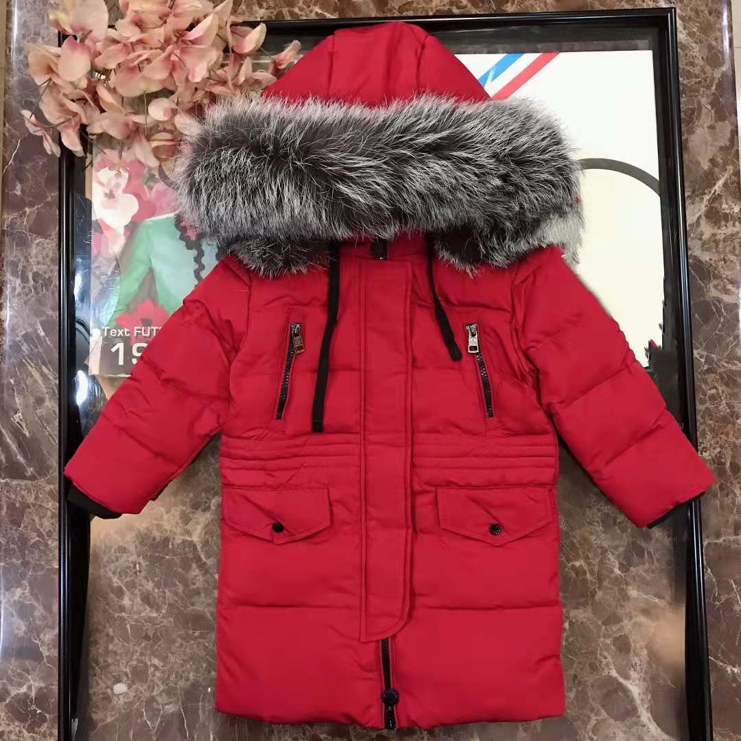 

Kid Boys Girls Down Coat Great Quality Kids Hooded Cotton-padded Coats Child Jackets Children Outwear Boy jacket zdlm81113., Red
