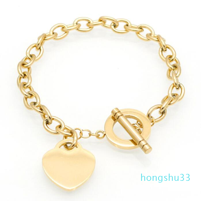 

2022 High Quality Love Bracelet Fine Jewelry Heart Bracelet For Women Gold Charm Bracelet Famous Jewelry new fashion