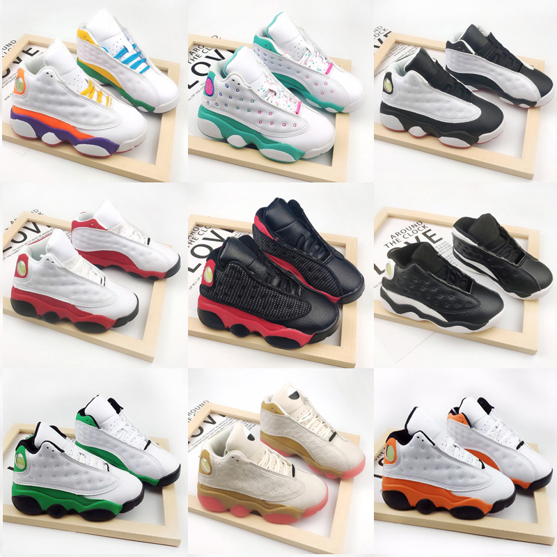 

Jumpman 13s Baby Playground True Red Toddlers bred Flint Small Kids Newborn Basketball Shoes Infant 13 big boy Girl Aurora Green Sneakers Size 28-35, As photo 6