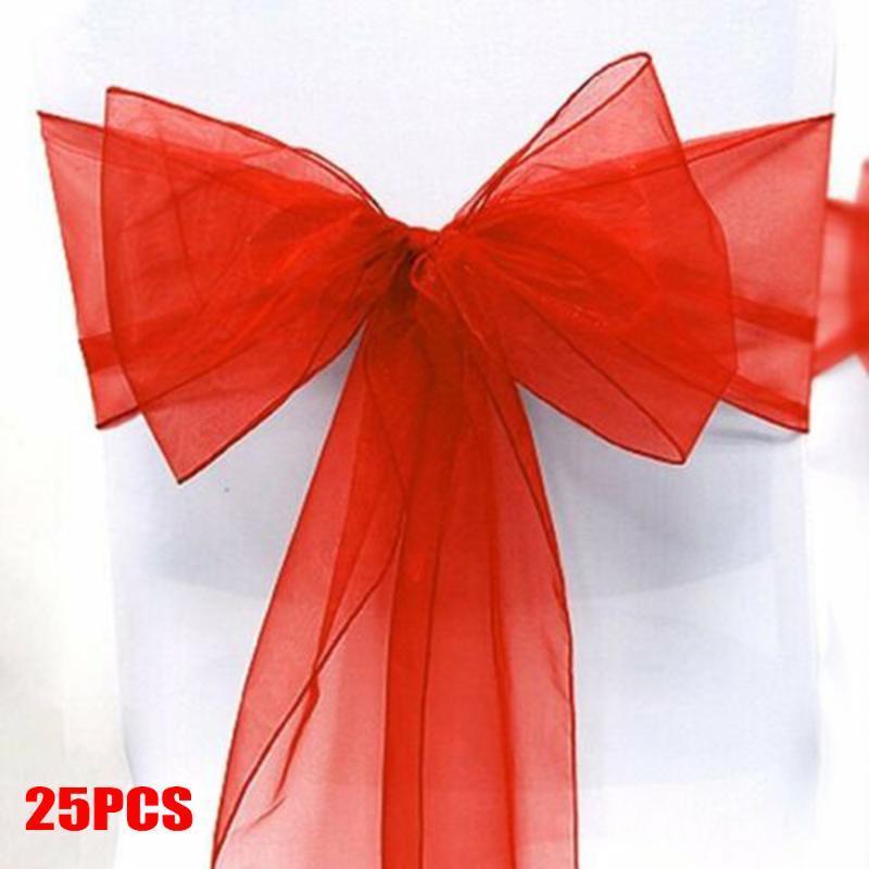 

Chair Covers Wedding Party Decoration Bow Elasticity Stretch Sash Wider Fuller Bows