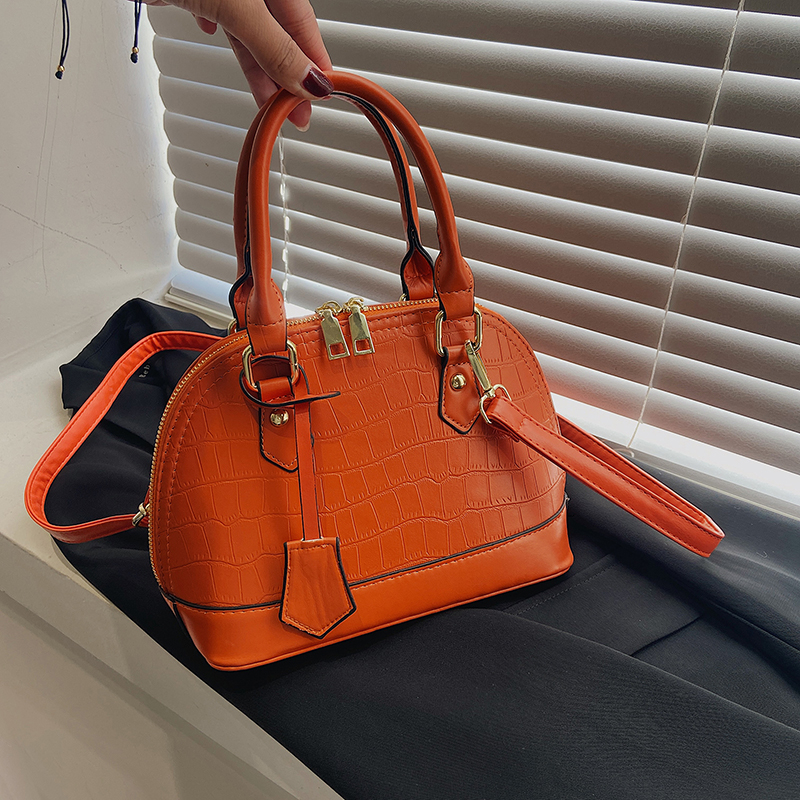 

Pink sugao shoulder tote bags luxury high quality large Capacity pu leather purse women fashion designer girl shopping bag handbags Shell bag 12 color HBP, Orange
