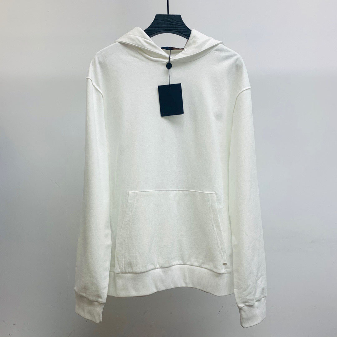 

2021 laster autumn pure colors men and women hoodies, White