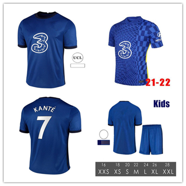 

21 22 CFC soccer jerseys football shirt KANTE GIROUD PULISIC Man WERNER MOUNT ZIYECH LAMPARD kids HAVERTZ kit T. SILVA ABRAHAM set CHILWELL, Black;yellow