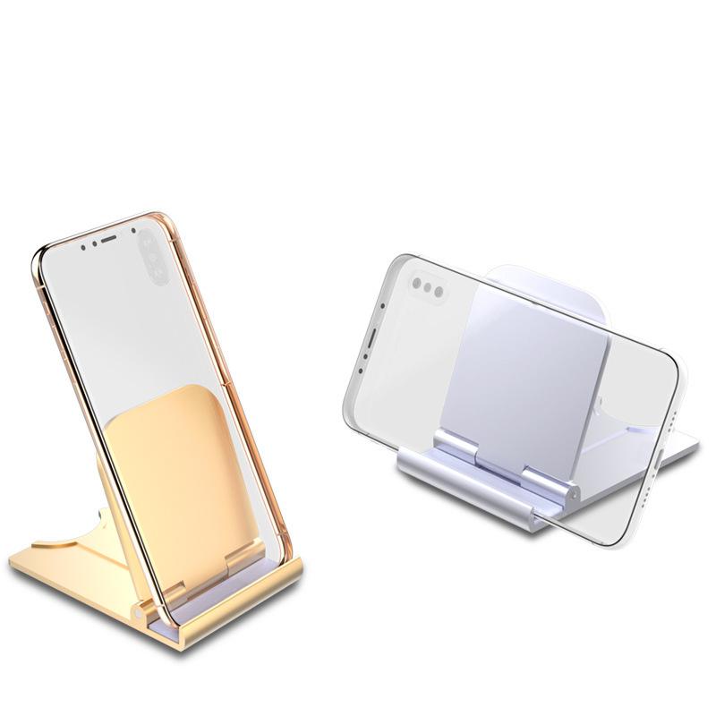 

Cell Phone Mounts & Holders Universal Folding Desk Stand Desktop Tablet Support Shockproof Aluminum Alloy Holder Telephone