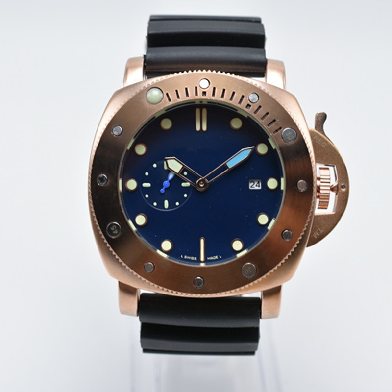 

AAA luxury brand silicone band Quartz movement mens watches dropshipping fashion two dials men designer watch gifts