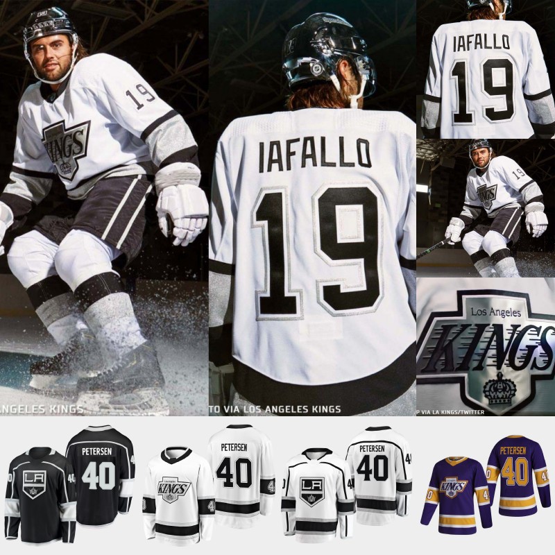 

Los Angeles Kevin Fiala Jersey Lias Andersson Anze Kopitar Viktor Arvidsson Alex Iafallo Jonathan Quick Petersen Dustin Brown Brendan Lemieux Gabriel Vilardi, Youth white 2 s-xl