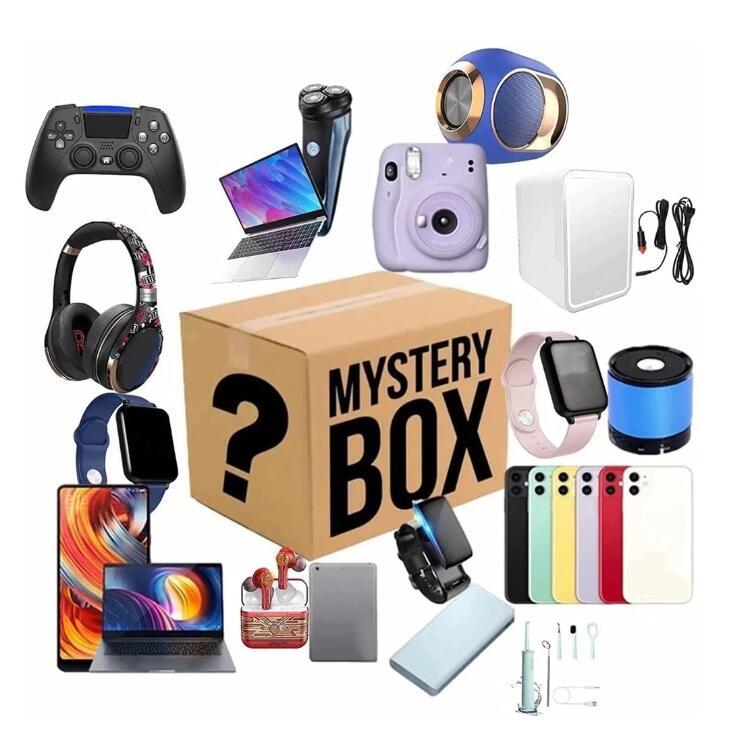 

50% Off Digital Electronic Earphones Lucky Blind Box Mystery Boxes Gifts There is A Chance to Open:Smart Phones Bluetooth Headphone,TWS Earphone,ANC Earphone More Gift, Mixed color