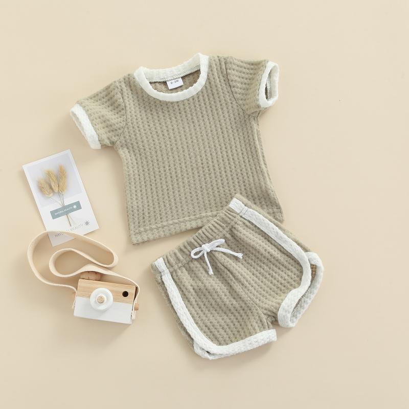 

Clothing Sets Infant Baby Boys Girls Clothes Set Soft Short Sleeve T-shirt Tops Shorts Outfit Summer Costumes D35, White