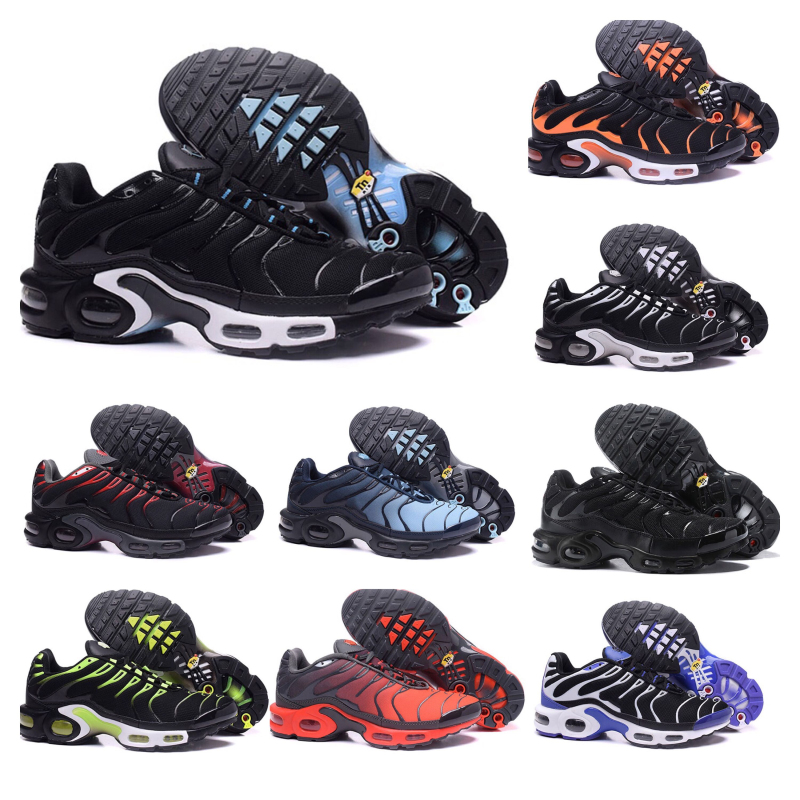 

2021 Classic Mens Tn Run shoes Tns Plus Triple Black White Sneaker Designer Vapores Man Chaussures Requin Sports Trainer sneaksers, Color 5