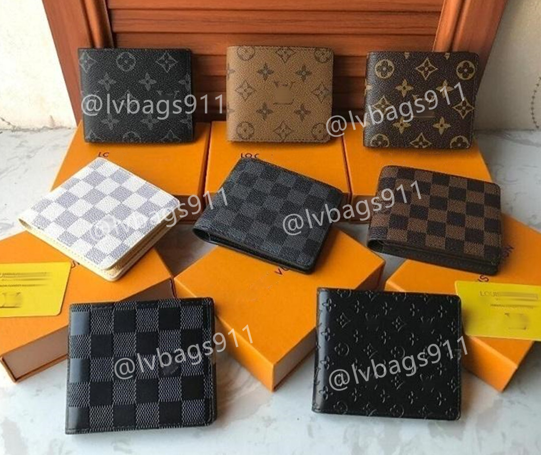 

Designers Top wallets cardholder Paris plaid style luxury mens wallet women wallet high-end luxury s designer L wallet with box