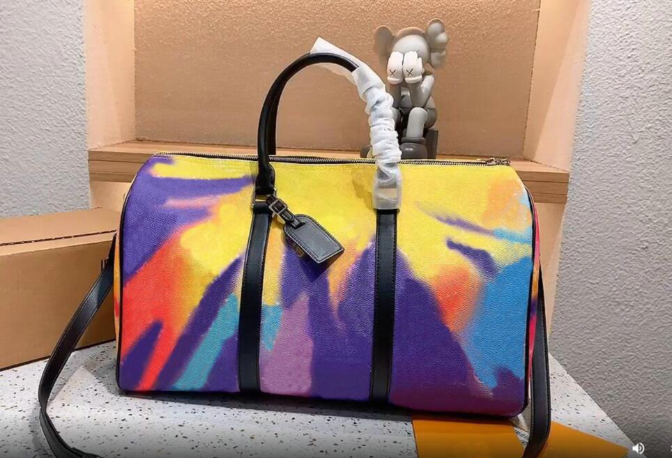 

2022 designer Men Fashion Duffle Bag Triple color Travel Bags Mens Handle Luggage Business Tote handbag with Shoulder Strap Rave Reviews, Multi