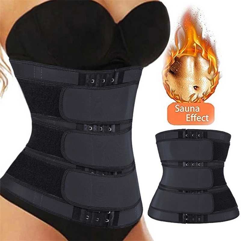 

Waist Trainer Slimming Belt Body Shaper Slim Belt For Women Tummy Control Modeling Strap Corset Waist Cincher Trimmer Girdle LJ201210, As picture zipper