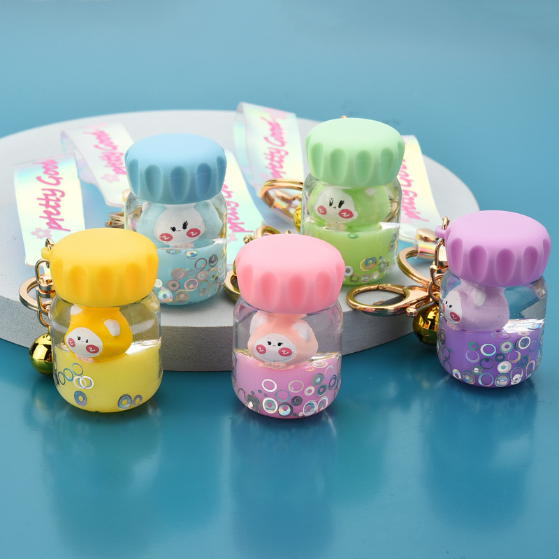 

Cute Fashion Acrylic Into The Oil Wizard Water Cup Creative Cartoon Fun Charm Ladies Bag Mobile Phone Keychain