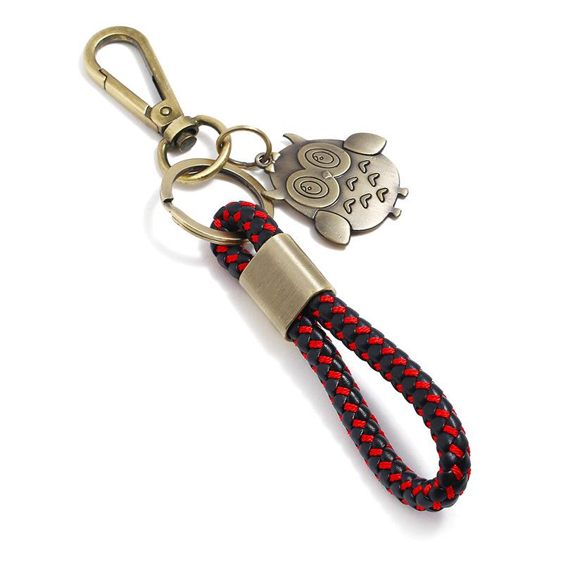 

Keychains Jessingshow Fashion Retro Metallic Wallets Keychain Luxury PU Leather Key Chain Mini Men Car Holder Pendant