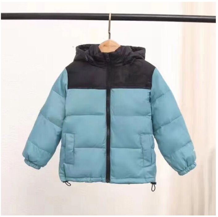 

Kids Down Coat Winter Boy Girl Baby Outerwear Jackets Teen Clothing Hooded Thick Warm Outwear Coats Children Wear Jacket Fashion Classic Packas 5 Colors -150, Black