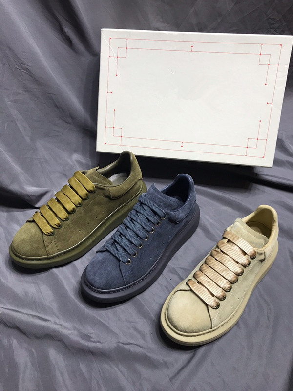 

Alexander Newest canvas Casual shoes high triple black leather pale pink royal red white platform sneaker Fashion Girls party Shoe 34-44, Choose the color