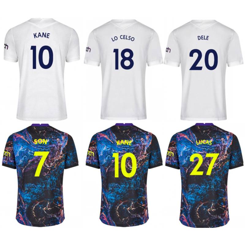 

2021/22 SON Soccer Jersey 2022 #9 BALE LAMELA DIER Uniform Mens #10 KANE SISSOKO DELE LUCAS SESSEGNON Football Shirt, Black;yellow