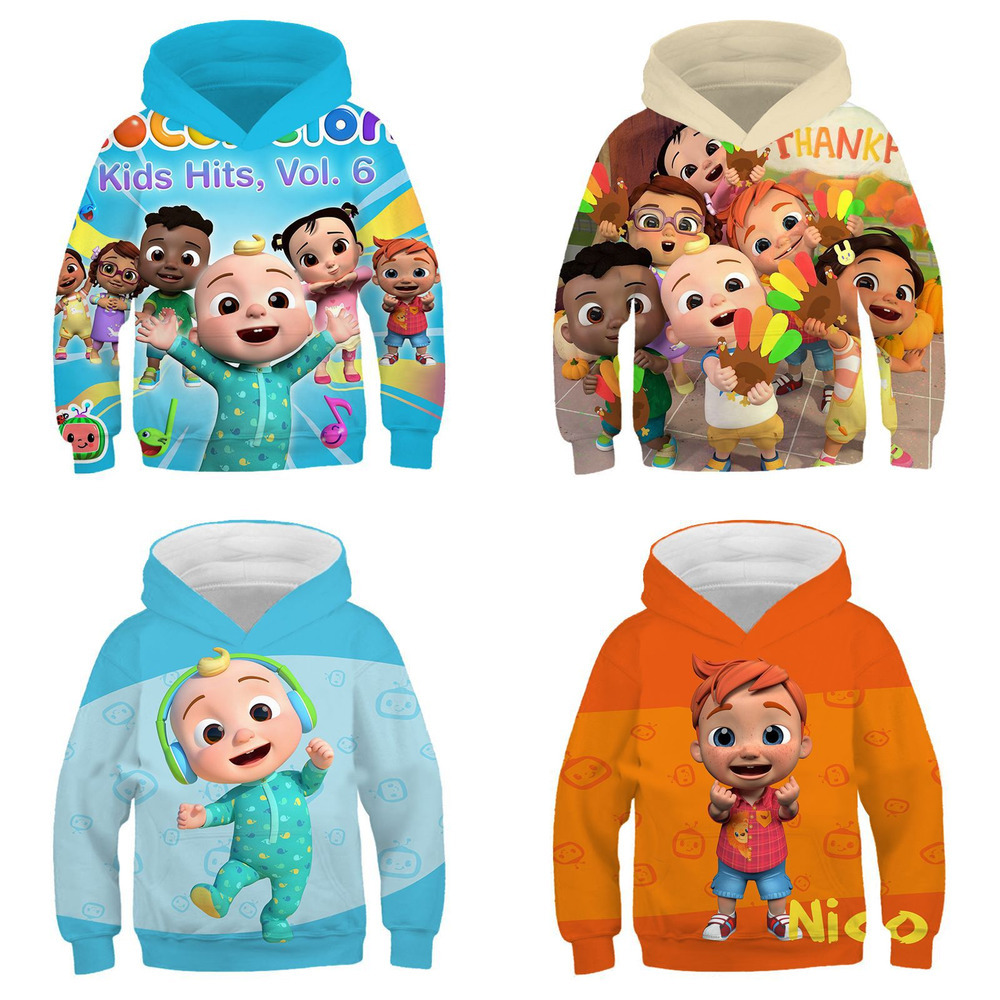 

4-14Y Kids Chidlren Cocomelon Cartoon Hoodies 2021 Tiktok Long Sleeve Hooded Sweater Sweat Shirt Autumn Sports Outdoor Casual Pullover Tops Clothing G77DJVF, W25531