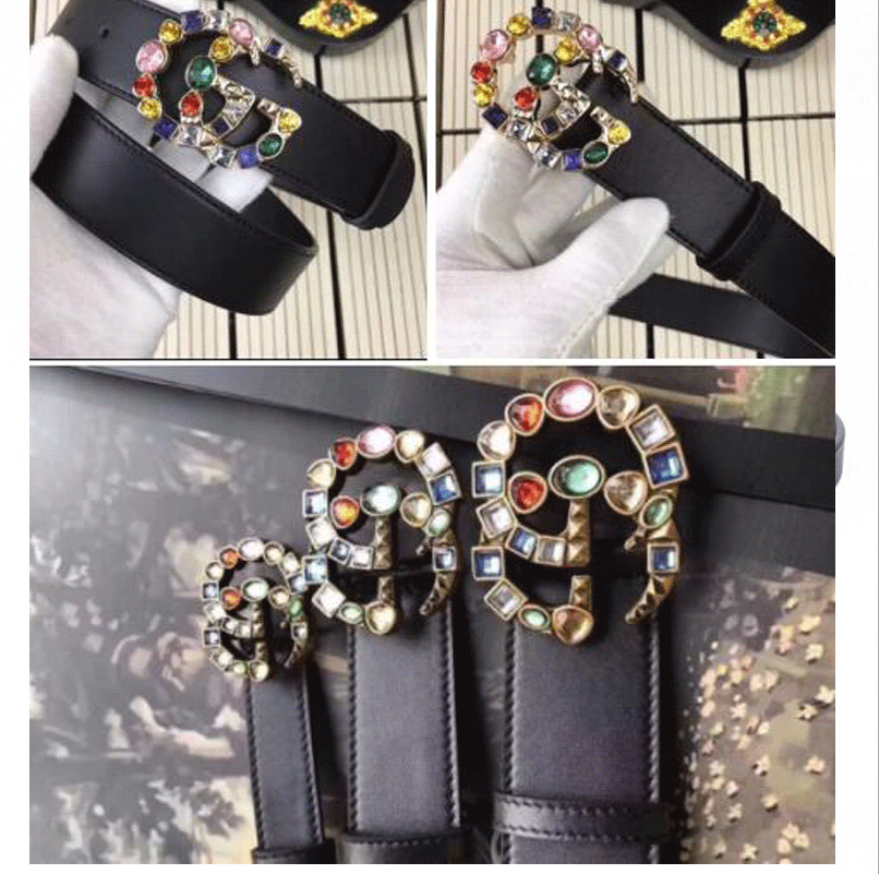 

Big buckle genuine leather belt designer men women high quality mens Fashion belts Width 3.8CM AAA778