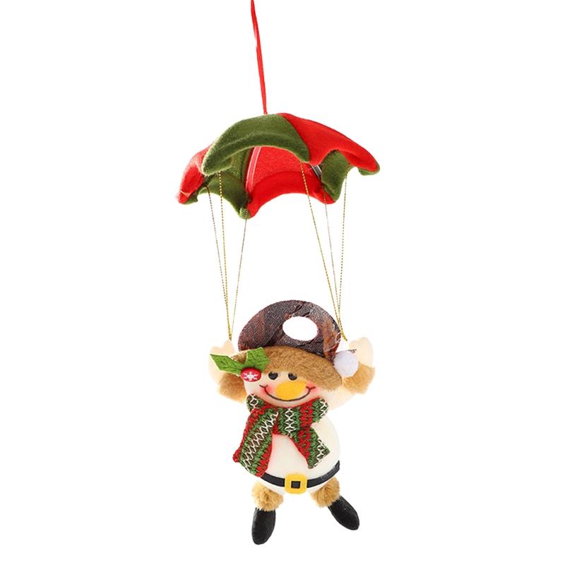 

Christmas Decorations 95 Creative Parachute Santa Claus Snowman Elk Doll Tree Hanging Ornament