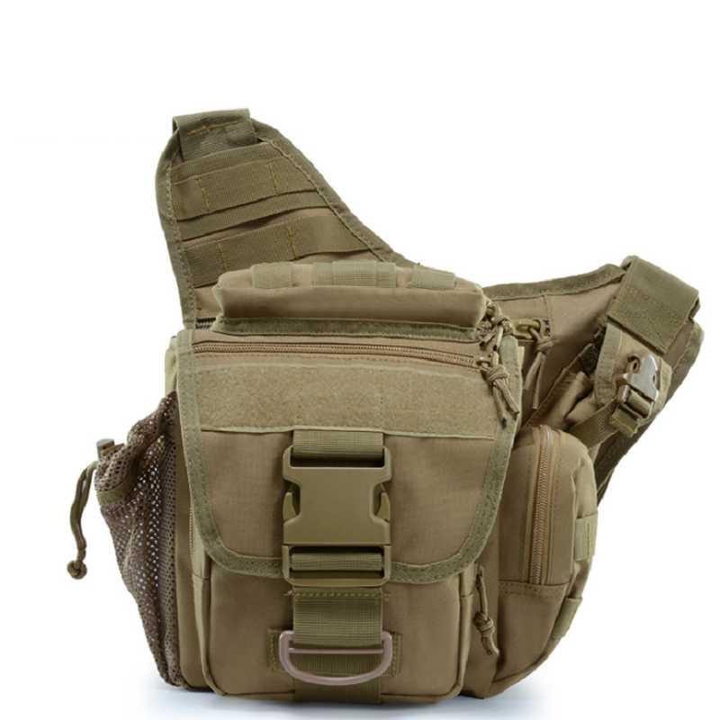 

Outdoor Bags Waterproof Tour Mountaineering Army Fan Bag Cycling Multifunctional Tactical Saddle, Cp