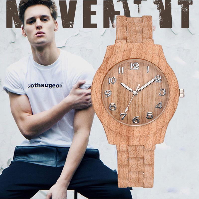 

Wristwatches Leisure Retro Wood Texture Quartz Watch Gift For Men And Women Luxury Mens Fashion Wooden Dress Clocks Gifts