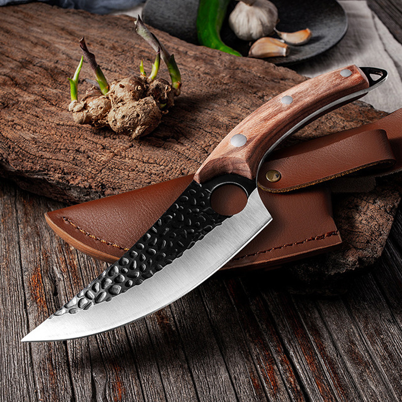 

New Forged Cad Stee Handmade Boning Knife Chef Knife Sicing Knife Butcher Ceaver Kitchen Knives Meat Ceaver Kitchen Too