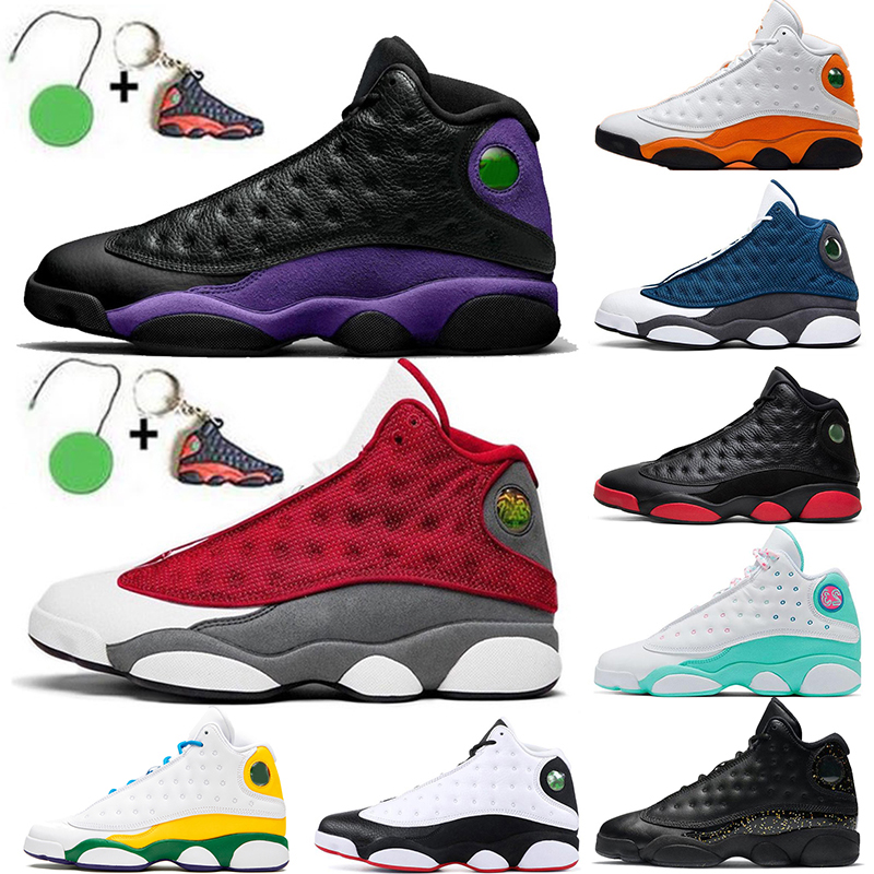 

2022 Newest Jumpman 13 13s XIII Basketball Shoes Court Purple Flint Soar Green Mens Women Starfish Hyper Royal Black Cat Outdoor Trainers Sneakers Size 47, #b21 40-47 hyper royal