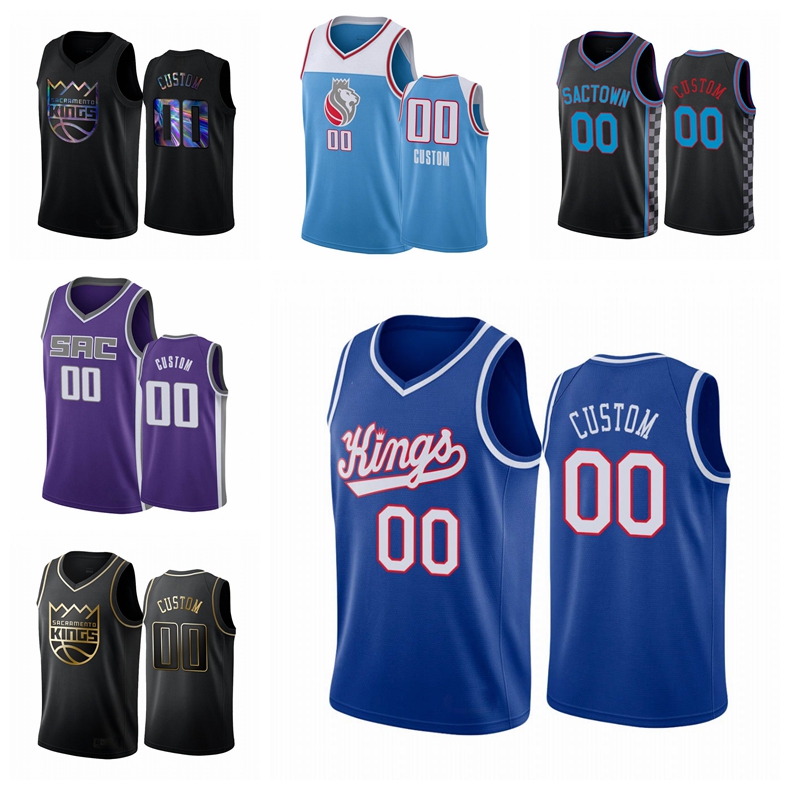 

Sacramento Kings MEN Custom Black Sactown 2020-21 Basketball Jersey
