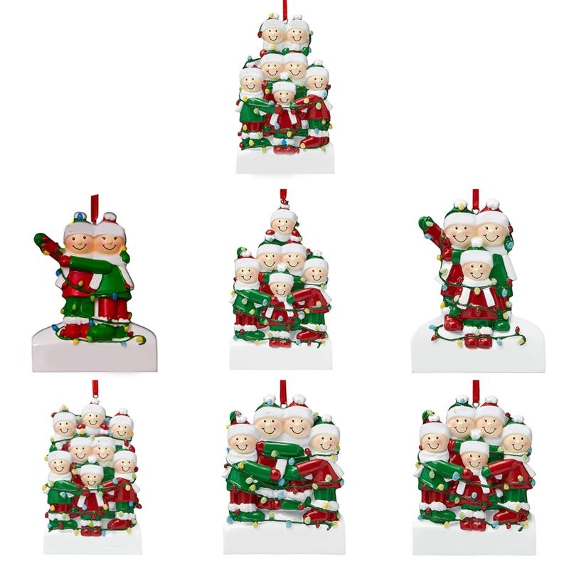 

Christmas Decorations Y8AB Fashion 2021 Family Statues Multi Members Creative Xmas Decoration