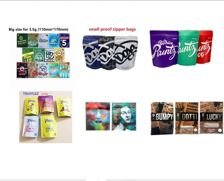 

Smell Proof Resealable Bag 7g Mylar Bags 3.5 Ice Cream Cake Gelato Packaging Runtz Jokes Up 7 Gram 3.5g Gorilla GluE