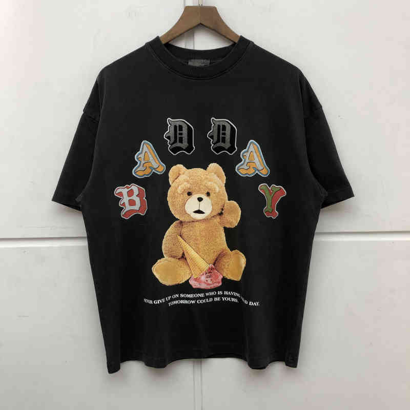 

Heavy Fabric Digital printing T Shirt Women Men Quality Vintage Top Tees, White;black