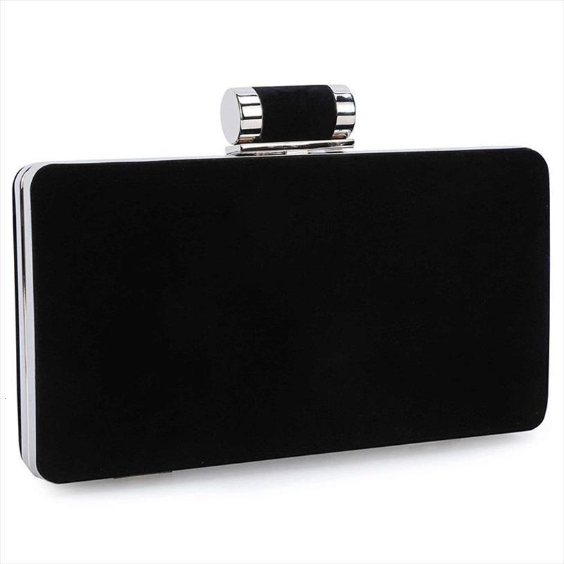 

womens formal evening velvet bags wedding prom party clutch purses black
