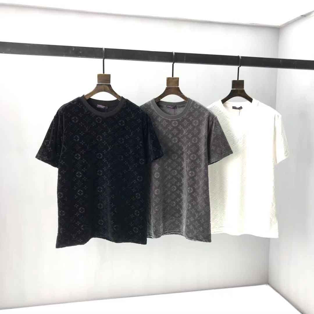 

2021ss spring and summer new high grade cotton printing short sleeve round neck panel T-Shirt Size: m-l-xl-xxl-xxxl Color: black white 8Z9F