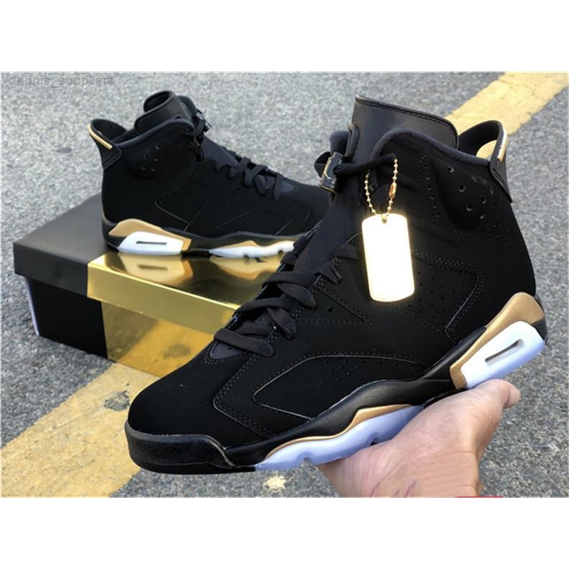

2021 Released Authentic 6 DMP 6S Black Metallic Gold Retro CT4954-007 Basketball Shoes Men Women Sports Sneakers With Original Box, Orange