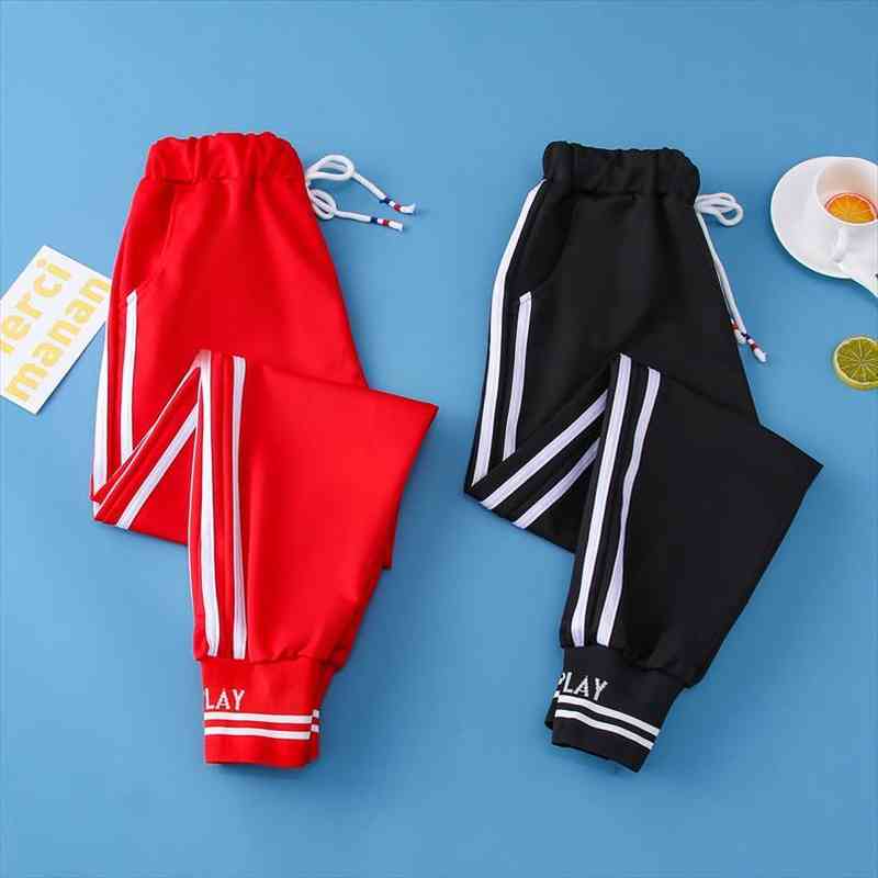 

Spring Sport Cargo Plus Size Womens Capris Letter Embroidery High Waist Streetwear Cool Girl Harajuku Hip Hop, Black;white