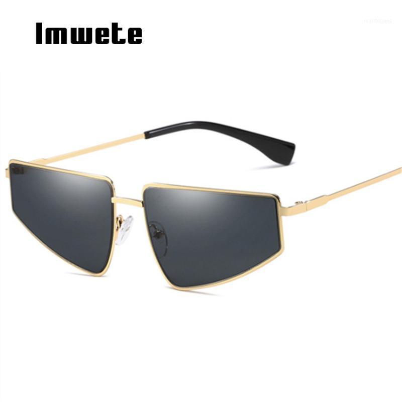 

Sunglasses Imwete Vintage Irregular Women Men Trendy Ocean Lens Red Sun Glasses Shades Female UV400 Sunglass Metal Eyewear Ladies1