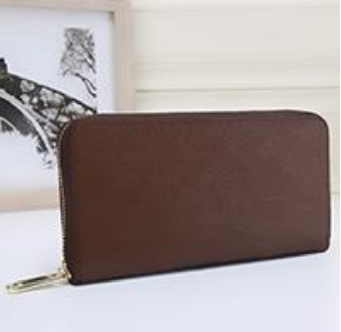 

Plaid pattern fashion 2022 new famous unisex long wallet PU bag leather six color / support generation deliveryThe wallet, Red;black