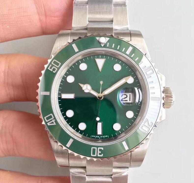 

Men's Luxury U1 WATCHES Black Ceramic Bezel Dial 116610 16610 Stainless Steel Bracelet Automatic Mens Watch Watches Man Wristwatch