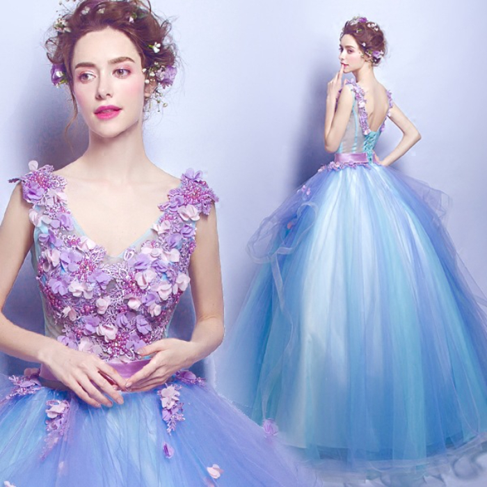 Blue Purple Quinceanera Dresses Baby Pink Ball Gowns Off The Shoulder Corset Hot Selling Sweet 16 Prom evening Dresses with Hand Made Flower Wedd-image-737766959