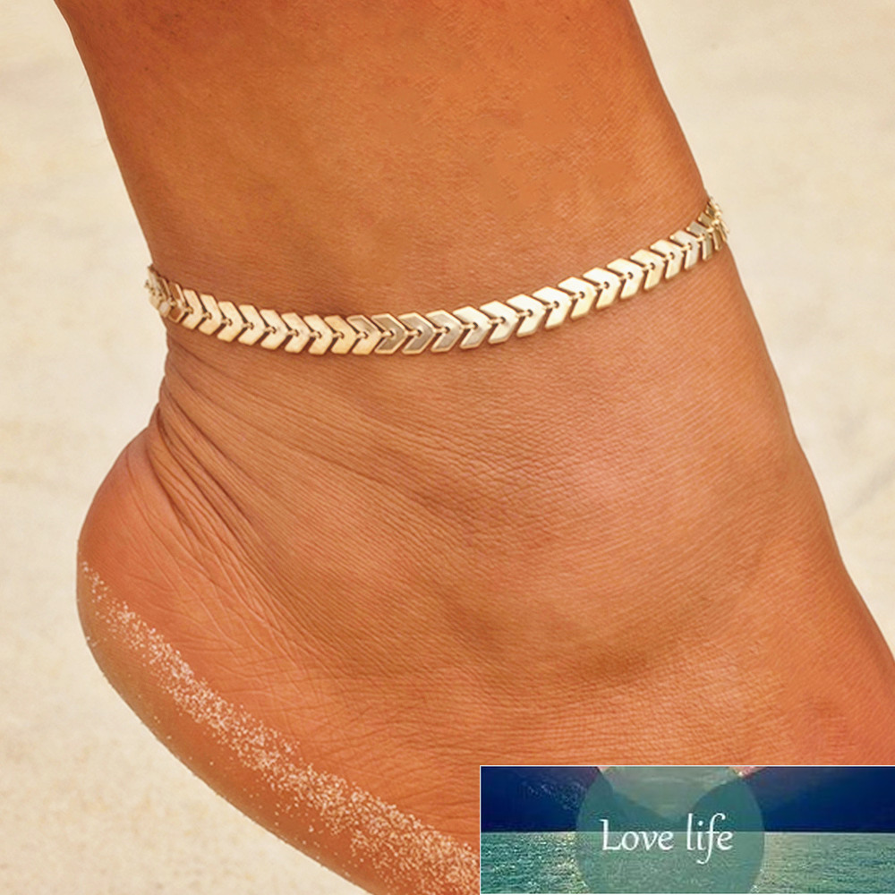 

Bohemian Arrow Anklet Bracelet for Women Punk Metal Chain Sequin Anklets Summer Beach Anklet Female Barefoot Leg Chain Jewelry Factory price expert design Quality