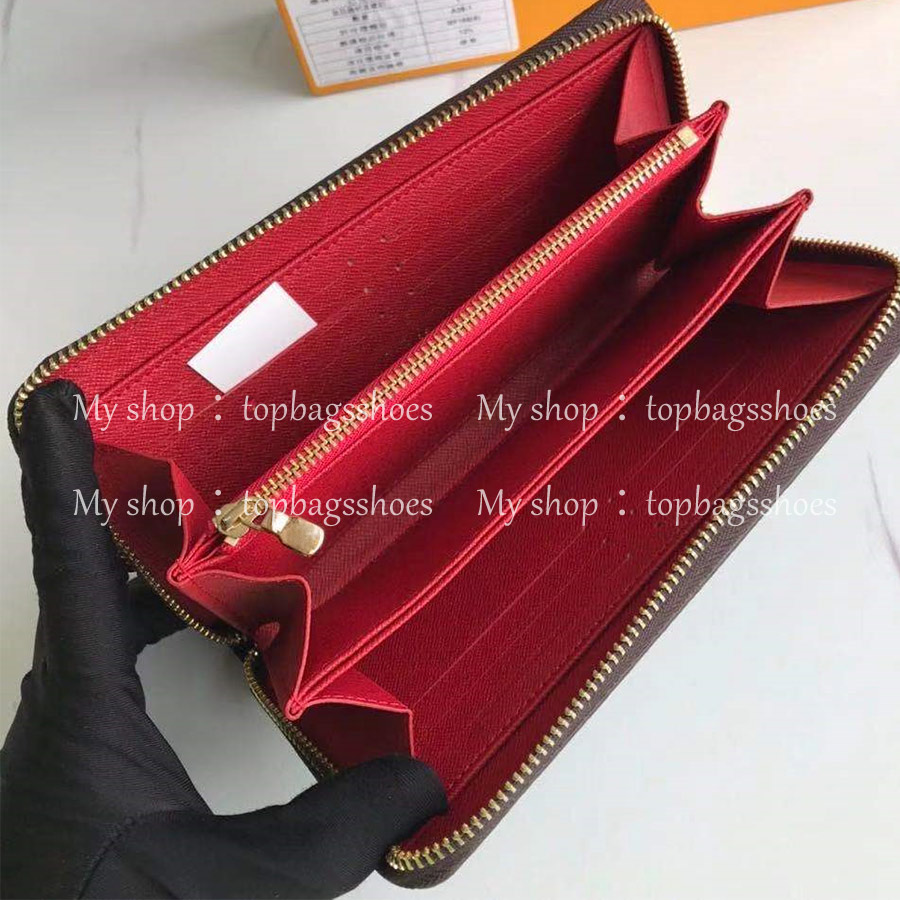 

luxurys designers wallet 2021 good quality Womens Original Brand mens Fashion pink red kids card genuine Leather small purses, Red;black