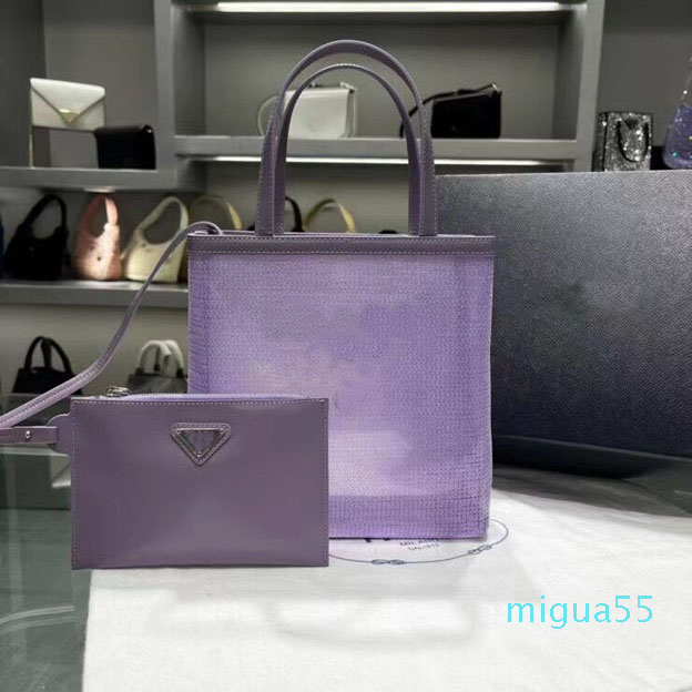 

mesh mysterious women's Fashion Bags handbag wallet Mommy one shoulder shopping large high capacity 2 sizes, Pink